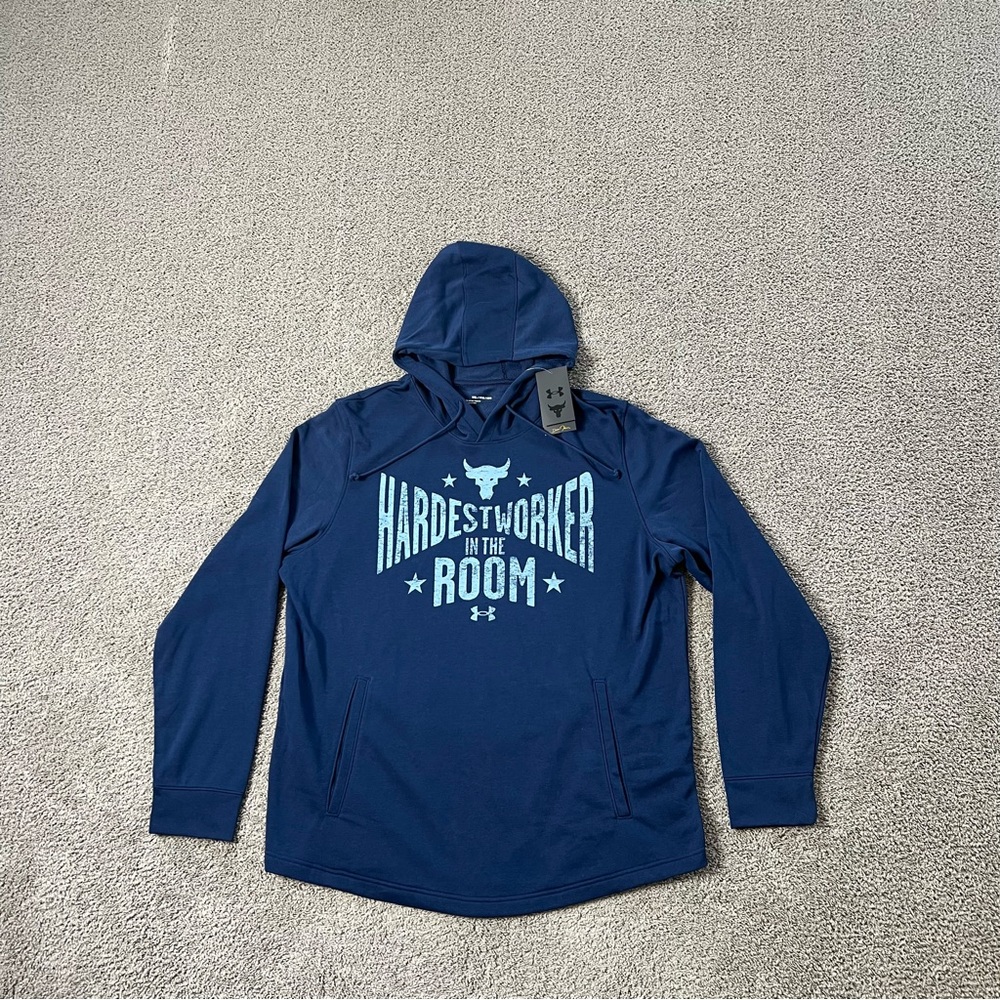 Under Armour Project Rock Terry Hoodie Men’s Size XXL